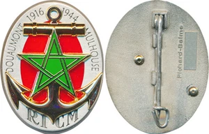 R.I.C.M, étoile vert clair sur fond rouge, (centenaire) matriculé, Pichard Balme - Imagen 1 de 1