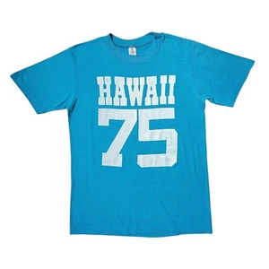 1970s Vintage Hawaii 75 T-shirt Hi Cru by Stedman Single Stitch Front back - Picture 1 of 7