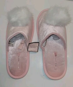 Zapatillas Victoria Secret Rosa Pom Pom TALLA GRANDE NUEVAS CON ETIQUETAS - Imagen 1 de 5