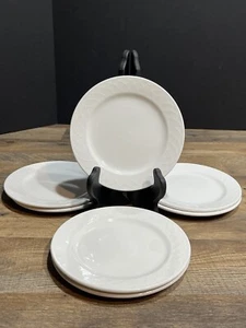 Alchemy Bread /Salad White Plates Set of 7 Made in England - Picture 1 of 6