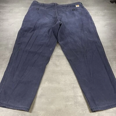 Calça de trabalho Carhartt masculina FR 40x29 azul chino relaxada resistente a chamas 2112 CAT 2 - Imagem 1 de 4