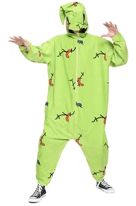 Nightmare Before Christmas OOGIE BOOGIE Cosplay Costume Kigurumi Union Suit-NEW! - Picture 1 of 3