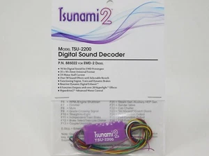 Soundtraxx Tsunami 2 TSU-2200 885022 EMD-2 Diesel DCC / SOUND Decoder 6-Func 2A - Picture 1 of 1