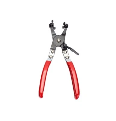 Ratchet Lock Cross Slotted Jaw Band Type Hose Clamp Pliers Auto Vehicle Tool - image 1 of 3