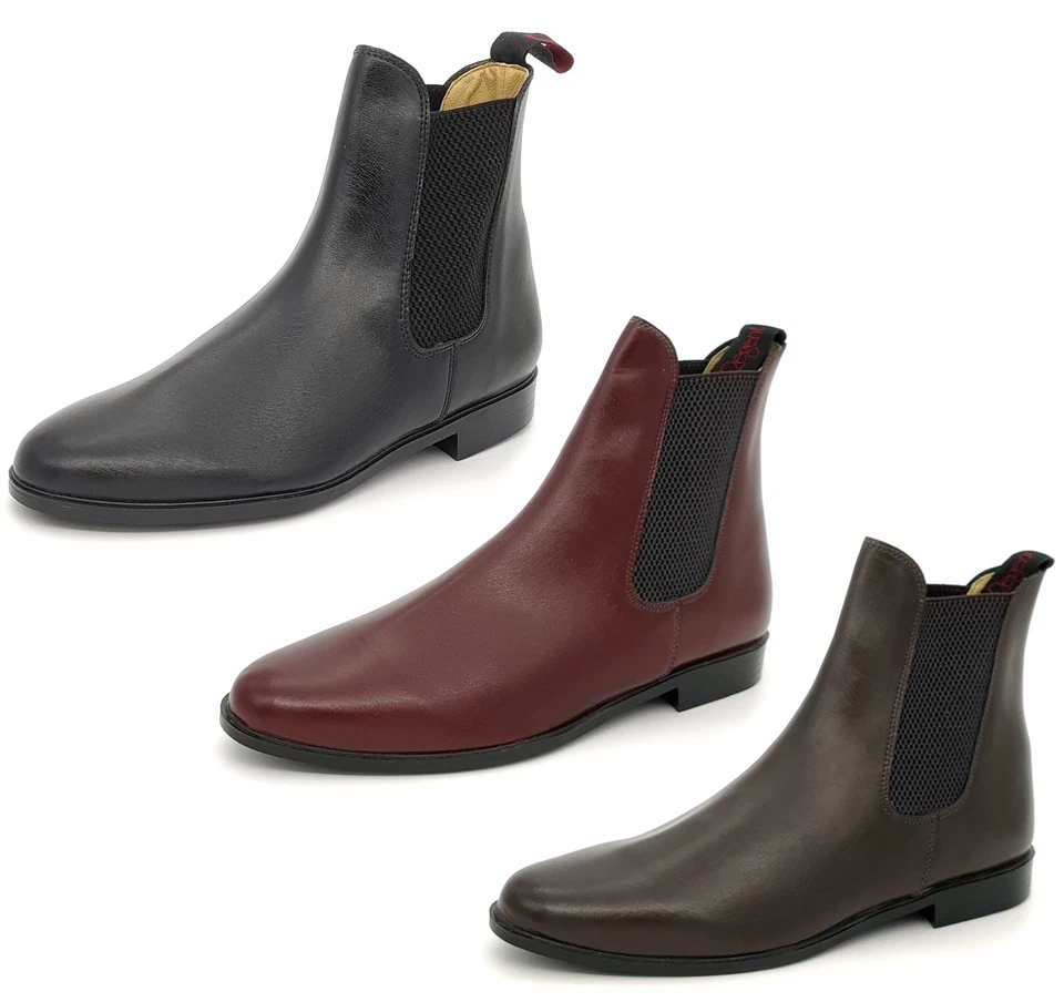 Regent Jodhpur Leder Reitstiefel Lederfutter zum Anziehen Damen Kinder Herren