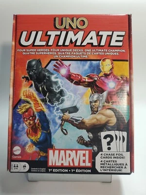 UNO Ultimate MARVEL  1st Edition: Core Superhero. New In Box. With Foil Cards - Image 1 of 4