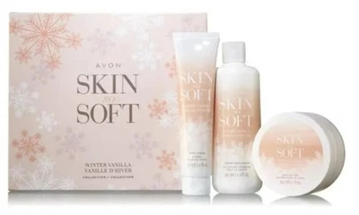 Avon Skin So Soft Winter Vanilla Gift Set Body Wash Body Butter & Hand Cream SSS - Image 1 of 2
