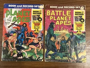 Lote de 2 cómics y discos Battle For The Planet of the Apes 1974 - Imagen 1 de 13