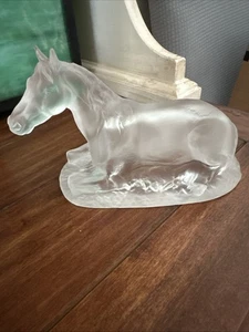 Vintage Desna Milchglas, Art Deco Pferde Figur - Bild 1 von 11