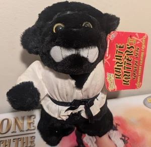 VINTAGE KARATE KRITTERS MARTIAL ARTS PLUSH STUFFED ANIMAL BEAR W/ TAGS No Sound - Picture 1 of 8