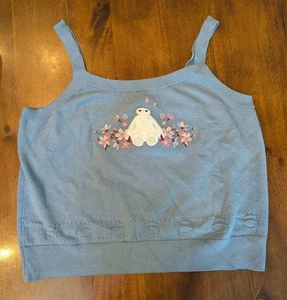 Canotta donna Disney Big Hero 6 Baymax fiori di ciliegio taglie forti maglia 3X - Foto 1 di 9