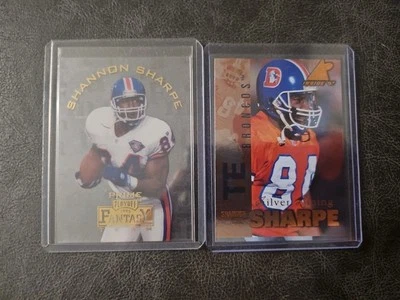6 1994-97 SHANNON SHARPE INSERT LOT FINEST TOPPS PINNACLE PLAYOFF BRONCOS  - Image 1 of 3