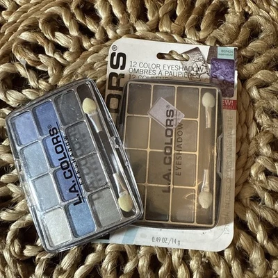 Lot of 2 L.A. Colors 12-Color Eyeshadow Palettes CBEP-424 & Supernatural #10038 - Image 1 of 4