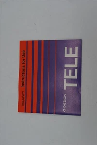 Gossen Tele Light Meter Instruction Manual - Picture 1 of 4