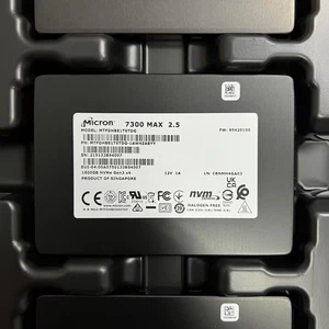 New Micron 7300 MAX 1.6TB 2.5" U.2 NVME Gen3x 4 MTFDHBE1T6TDG-1AW4ZABYY SSD - Picture 1 of 1