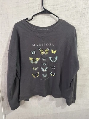 Sudadera Fifth Sun Mariposa para mujer talla XXL Foto 1 de 3