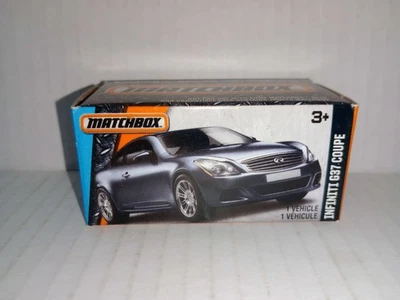 Matchbox Infiniti G37 Cupé (2016) Gris Power Grabs Caja 32/125 Paquete Desgaste Foto 1 de 4