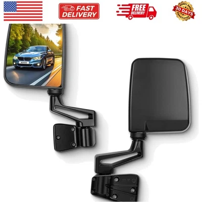Espejos retrovisores laterales aptos para Jeep Wrangler 1995 1997-2002 para Jeep Wrangler... Foto 1 de 4