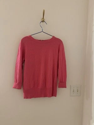 Diane Von Furtsenberg Jersey Mezcla Cachemira Talla M Rosa Alambre Cremallera Detalle  Foto 1 de 4