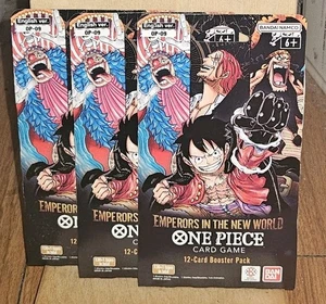 3 x One Piece OP-09 Emperors In The New World Sleeved Booster Pack English - Picture 1 of 2