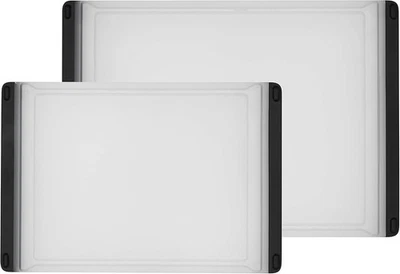 Juego de 2 tablas de cortar de plástico transparente Foto 1 de 4