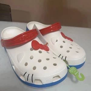 Original Crocs Adult Authentic Hello Kitty I AM Classic Clogs Size 12 Mens - Picture 1 of 6