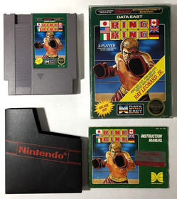 COMPLETE Ring King NINTENDO NES Manual BOXING Data East CIB - TESTED & WORKING