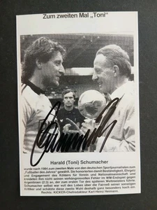 Harald Schumacher 1. FC Köln Repro-Foto 10x15 in Person original handsigniert - Bild 1 von 2