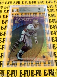 1998 Topps Mystery Finest EMMIT SMITH BGS 9 Mint w/ two 9.5 Sub Grade Low Pop - Picture 1 of 1