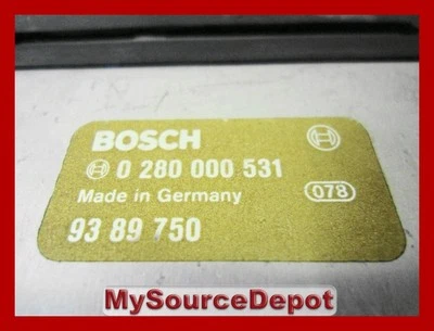 1986,1987 SAAB 9000 TURBO ENGINE COMPUTER ECM 0280000531 - Image 1 of 4