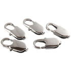 5 Large Oval Silver Stainless Steel Lobster Claw Clasps 7X18mm