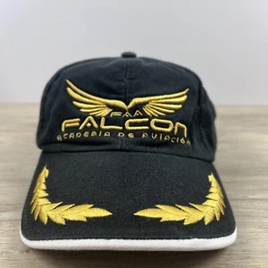 Falcon Academia Aviation Hat FAA Adjustable Hat Black Adjustable Hat Black Hat - Picture 1 of 11