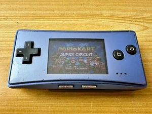 Nintendo Gameboy Micro OXY001 Pearl Ocean Blue Handheld System Console - Picture 1 of 8