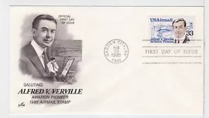 TurtlesTradingPost- Alfred Verville 1985 #C113 Artcraft Cachet FDC - Picture 1 of 1
