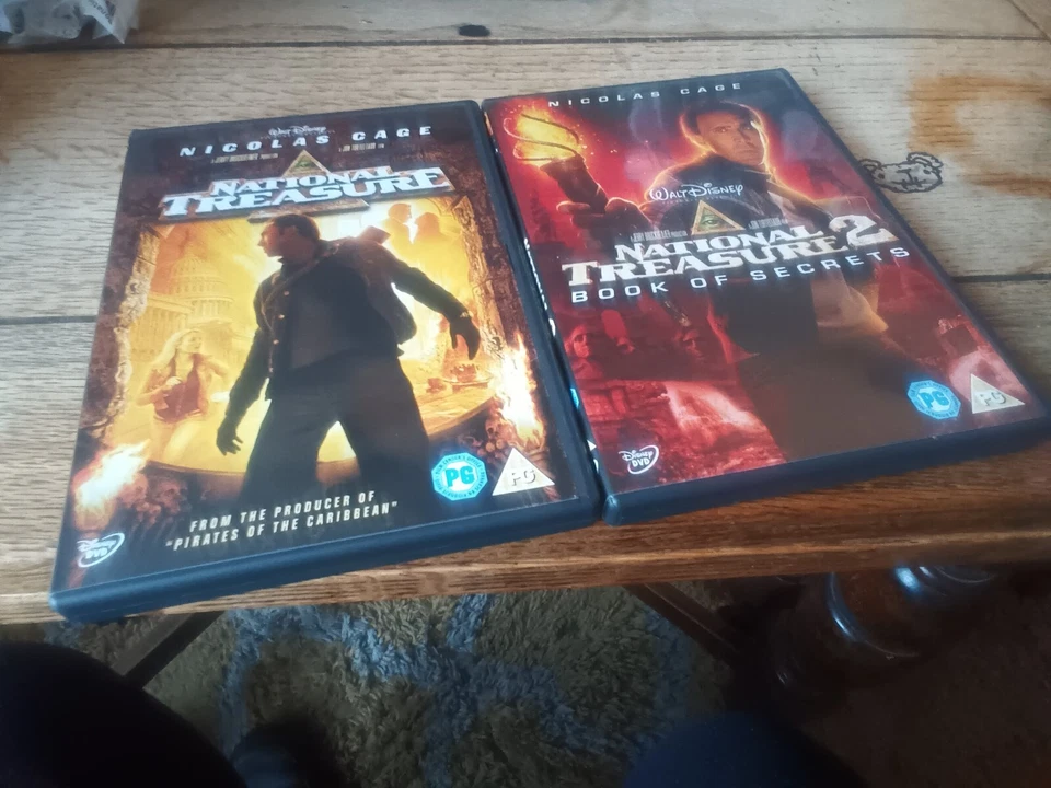 National Treasure 1 & National Treasure 2 Book Of Secrets Dvd 2-Film Set Disney - Image 1 of 1