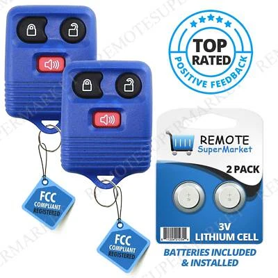 2 Replacement for Ford 99-13 E 150 250 350 450 550 Econoline Car Remote Fob Navy Foto 1 de 4