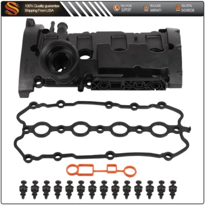 Valve Cover For 2006-2009 VW Volkswagen Passat Jetta GTI Eos Audi A3 TT 2.0L L4 - Image 1 of 4