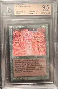 Reincarnation MTG 1994 Legends BGS 9.5 GEM MINT (9.5, 9.5, 9.5, 9) Magic WOTC - Picture 1 of 4