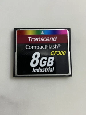 Tarjeta CompactFlash CF Original Transcend 8 GB Grado Industrial CF300 TS8GCF300i Foto 1 de 4
