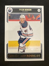 2020-21 Upper Deck Series 1 Hockey Glossy Rookies Tyler Benson R-5 Oilers
