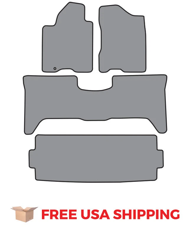 FITS 2004-2010 Infiniti QX56 2pc Frts & 2pc Rr Runners Floor Mat 4pc Cutpile - Изображение 1 из 1