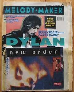 Melody Maker v66 Issue 5 February 3 1990 BOB DYLAN David Bowie NEW ORDER Book - Picture 1 of 3