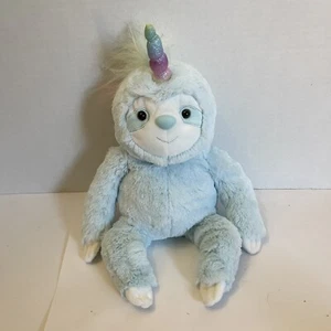 Gund Dazzle Sloth Unicorn 15" peluche bradipo blu #6052134 peluche - Foto 1 di 4