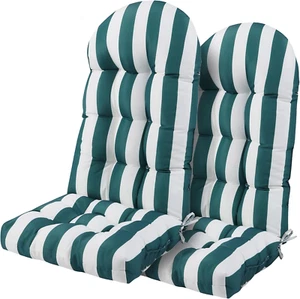 Enipate Weather Resistant Adirondack Chair Cushions Set of 2 High Back Indoor Ou - Picture 1 of 12