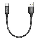 Iphone Cable Short [1ft/30cm, Mfi Certified] Nylon Braided Iphone Charger Cable