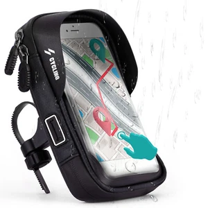 Wasserdichte Fahrrad Halterung für Samsung Galaxy 360° Lenker Fahrrad Tasche - Picture 1 of 9