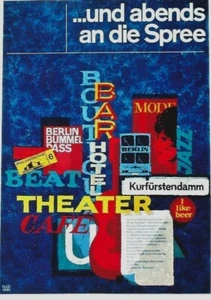 Original vintage poster BERLIN SPREE KURFURSTENDAMM GERMANY c.1970 - Picture 1 of 1