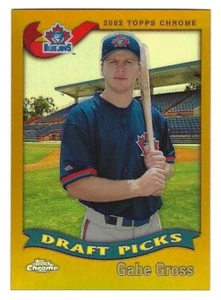 2002 Topps Chrome Gold Refractor #329 Gabe Gross Toronto Blue Jays DP BV$5 - Picture 1 of 1