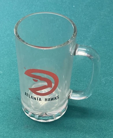 Vintage Atlanta Hawks 16oz Beer Mug NBA Officially Licensed Never UsedOn Display Cover