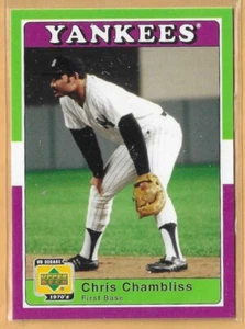 CHRIS CHAMBLISS NEW YORK YANKEES AÑOS 70 #42 - CUBIERTA SUPERIOR DÉCADA CASI NUEVO-COMO NUEVO 2001 - Imagen 1 de 2
